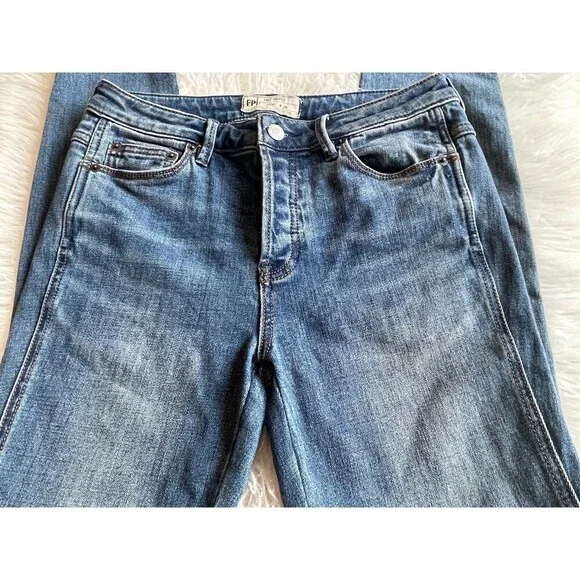We the Free People Size 26 High Rise Skinny Jeans Button Fly - Picture 5 of 11